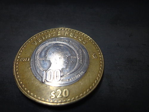 Moneda $20   100 Años Ejercito Mexicano 2013 Circulada Poco.