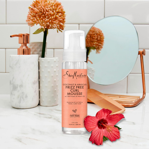 Sheamoisture Curl Mousse Coco E Hibisco Manteca De Karité