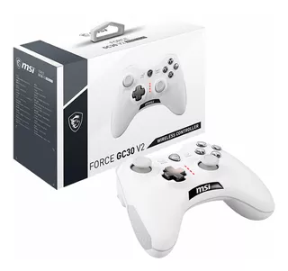 Control Gamer Msi Force Gc30 V2 Inalambrico Pc Xbox Blanco
