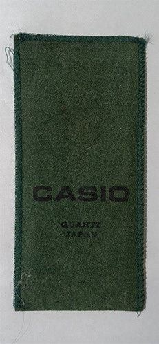 Estuche Tela Afelpada Y Manual De Reloj Casio Twincept 