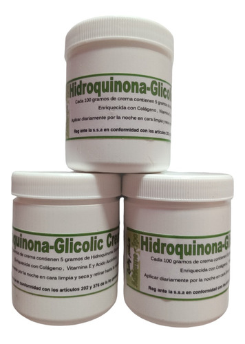 Crema Desmanchadora De Hidroquinona Pack 3x2 Aprovecha !