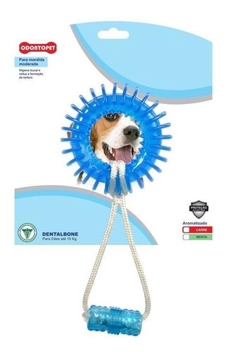 Dentalbone Argola Espacial C/ Corda P/ Cães Cachorro Até15kg