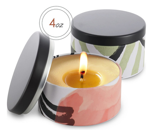Tarros De Vela De Lata Para Hacer Velas Con Tapa 24 Unidades
