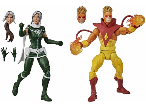 Rogue Y Pyro Marvel Legends Hasbro Original Y Nuevo