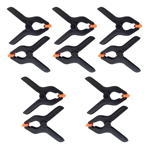 10-pack 3.5 Inch Nylon Spring Clamps Plastic For Woodworking