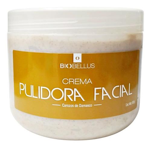 Crema Pulidora Facial C/carozos De Damasco X 500 G Biobellus