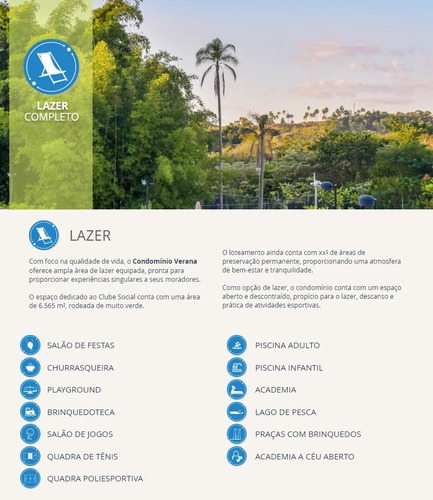Imagem 10 de 20 de Ref 560 Terreno Com 361m² Area De Lazer Completa Piscina Academia Quadra Salão De Festa Churrasqueira Salão De Jogos Para Seu Conforto E Bem Estar Area Verde Portaria 24 Hs No Condominio Verana- Sjc