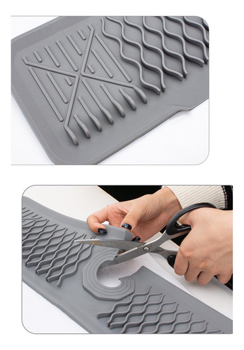 2 Uds Tapete De Silicona Para Grifo De Fregadero Plegable