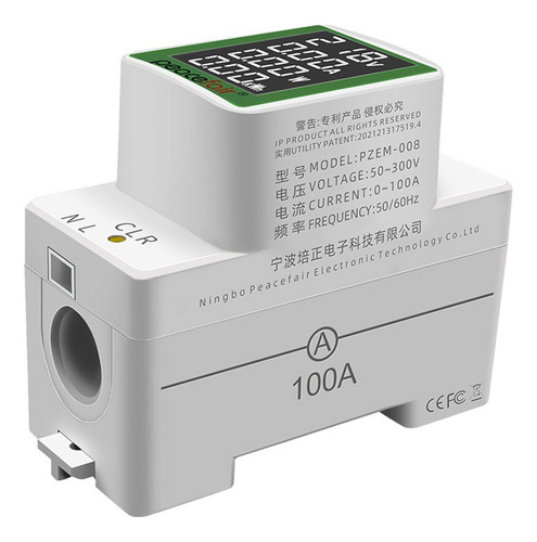 Probador De Voltaje Digital Lcd Ac50-300 V/100a Con Temporiz