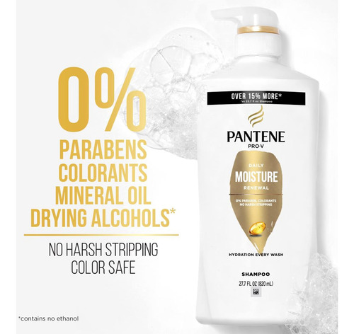 ChampĂș Y Mascarilla Para El Cabello Pantene Daily Moisture R