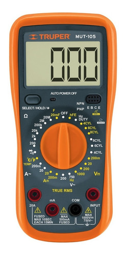 Multimetro Digital 1000v Ac/dc Truper 10403