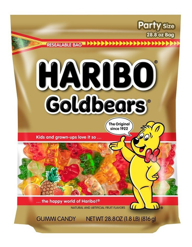 Haribo Gomitas Osos Receta Original Importadas 816grs 