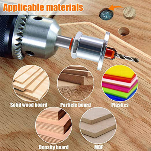 Avellanador Metálico De 8 Mm Con Tope De Profundidad, Paquet