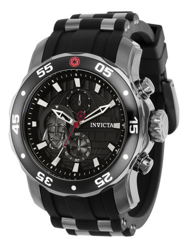 Relógio masculino Invicta 37210 Star Wars Quartz, cor da pulseira: cinza