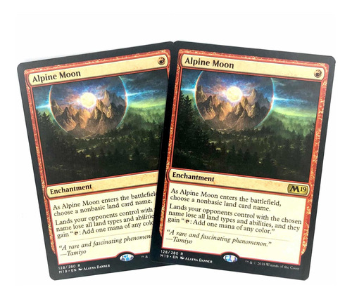 Alpine Moon X2 - Carta Original De Magic The Gathering