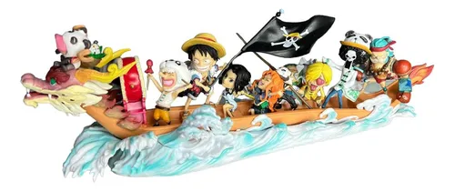 Figura Barco De Dragon 35cm Con Personajes One Piece
