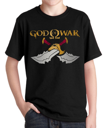 Remeras God Of War Niños Kratos Cara Barba Dios Videojuego