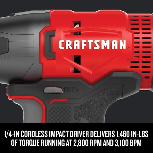 Craftsman V20 Max Inaldo Inalámbrico Y Controlador De Impact