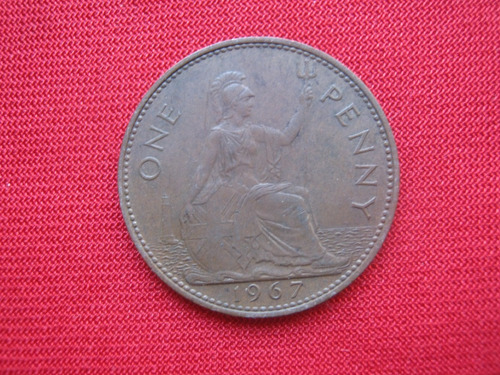 Gran Bretaña 1 Penny  Varios Años Reina Elizabeth Ii 