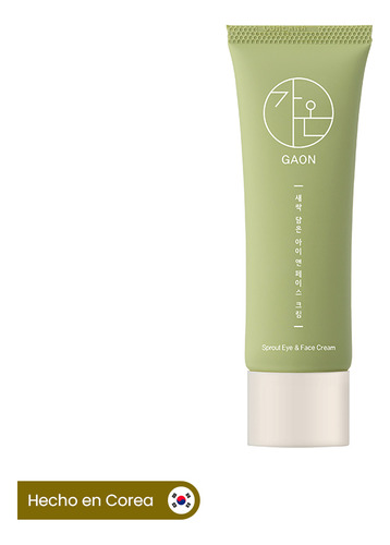 Crema Hidratante Facial Y Contorno De Ojos Vegano Gaon 50ml