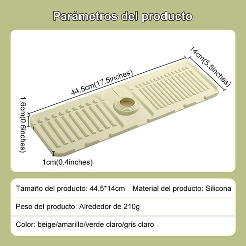 & Alfombrilla De Silicona 2 En 1 For Fregadero De Cocina