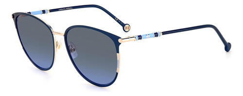 Carolina Herrera Grey Shaded Blue Butterfly Ladies Gafas De 