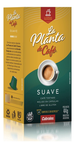 10 Cajas De Cápsulas La Planta De Café Suave