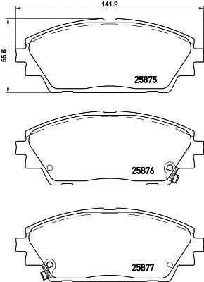 Balatas Delanteras / Mazda 3 S Grand Touring 2014 A 2018 Sm