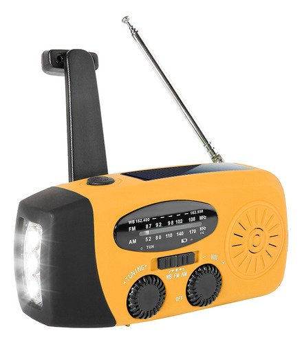 Banco De Mano Led Radio Set Alert Power Radio Con Función