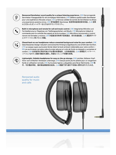 Imagen 6 de 6 de Auriculares Sennheiser Hd 400s Cerrados