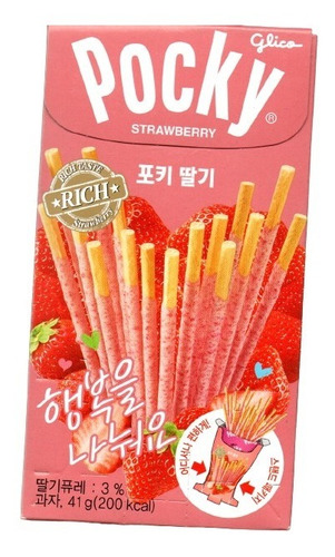 Pocky Fresa Strawberry 40g Glico Dulces Coreanos 