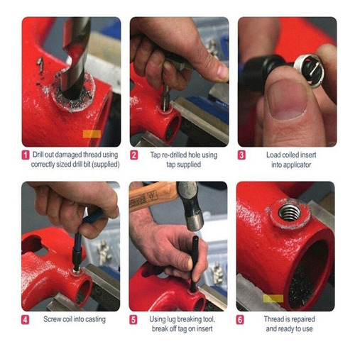 Kit De Reparación De Roscas Métricas M14 M5 M6 M8 M10 M12 30