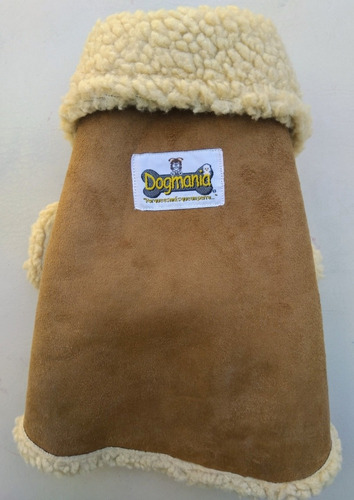 Chamarra Invierno Con Borrega Talla 4 Beige Ropa Para Perros