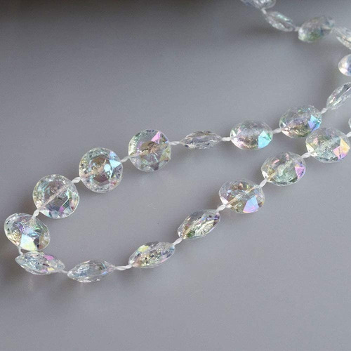2 Unidades Cortina De Boda Con Cuentas Acrílicas De Cristal