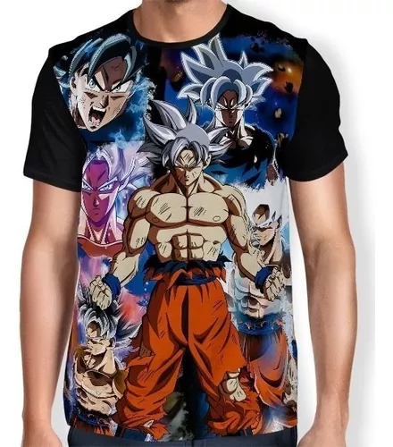 Camisa Camiseta Blusa Goku Instinto Superior Completo