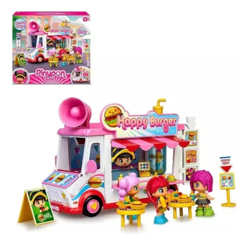 Pinypon Vehiculo Hamburgueseria C/ Figura Y Accesorios Orig