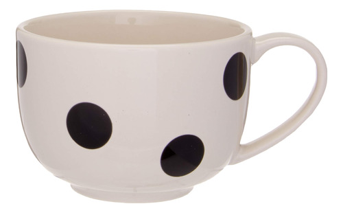 Taza Kate Spade New York Deco Dot Negra, 0.8 Libras