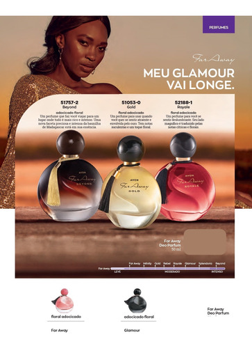 Combo 14 Itens Coleção Avon Far Away Deo Parfum Beyond 50ml + Original 25ml + Glamour 25ml (embalagens Antigas)