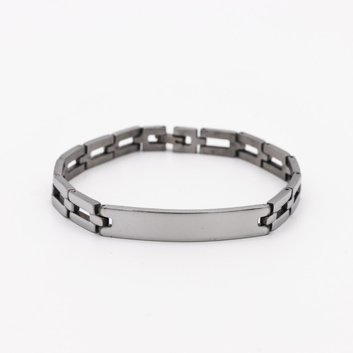 Pulsera Esclava Riel Acero Plata