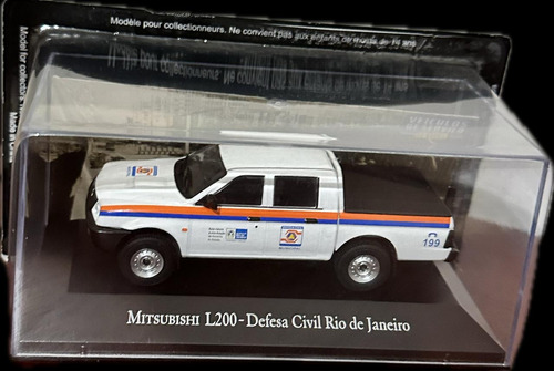 Miniatura Mitsubishi L200 - Defesa Civil Rio De Janeiro