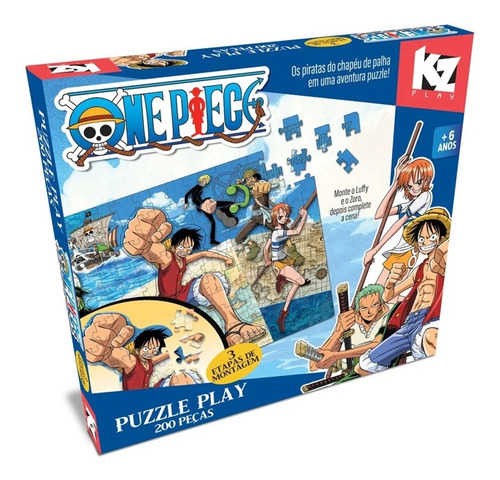 One Piece Quebra Cabeça 200 Peças - 1225 Elka Brinquedos