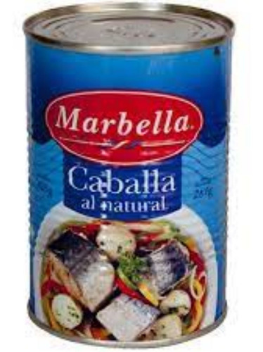 Imagen 1 de 7 de Caballa Al Natural Marbella X 6 Unidades.