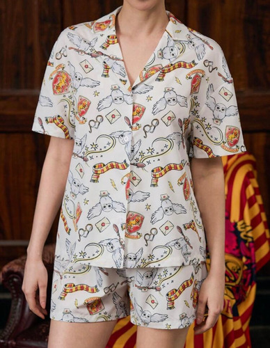 Harry Potter Set De Pijama De Short Estampado Harry Potter