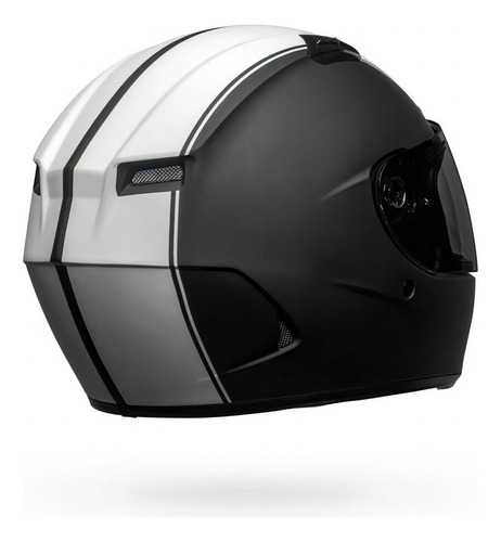 Casco Bell Qualifier Dlx Rally Matte, color mate, blanco y negro, talla 57-58