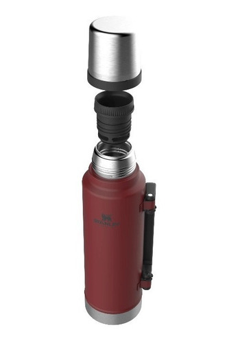 Stanley Termo Clásico 1.4 LTS Asa Plegable de acero inoxidable rojo