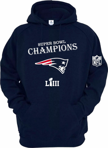 Sudadera Patriotas De New England Champions Liii Talla 2xl