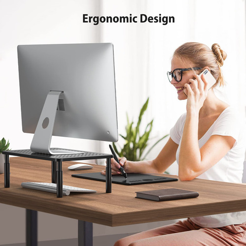 Soporte Para Monitor Loryergo Monitor Riser 3, Regulable En