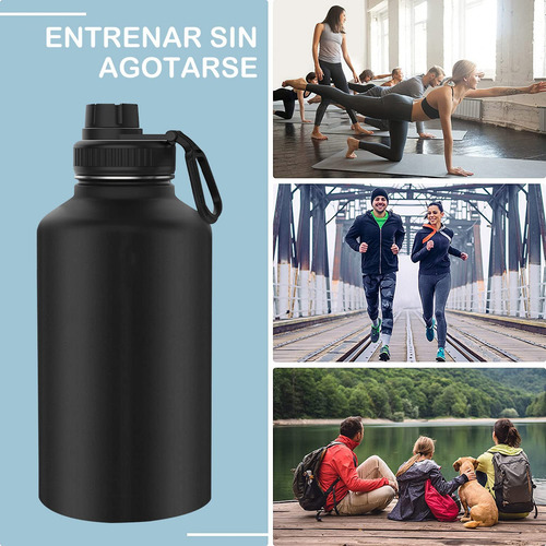1920ml/64oz Termo De Acero Inoxidable,termo De Agua Con 2
