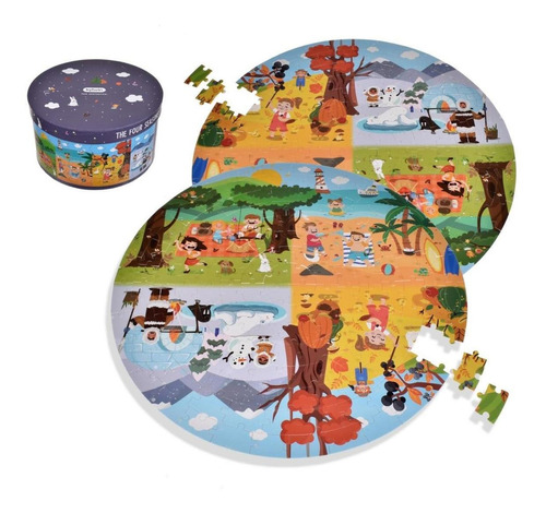 Puzzle De 150 Piezas De Las Cuatro Estaciones De 52x52 Cms E