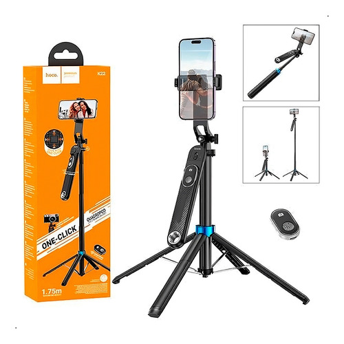 Soporte Palo Selfie Tripode K22hoco + Control Bluetooth
